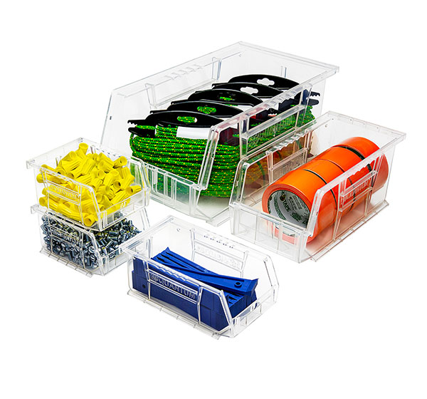Clear Stackable Storage Bins