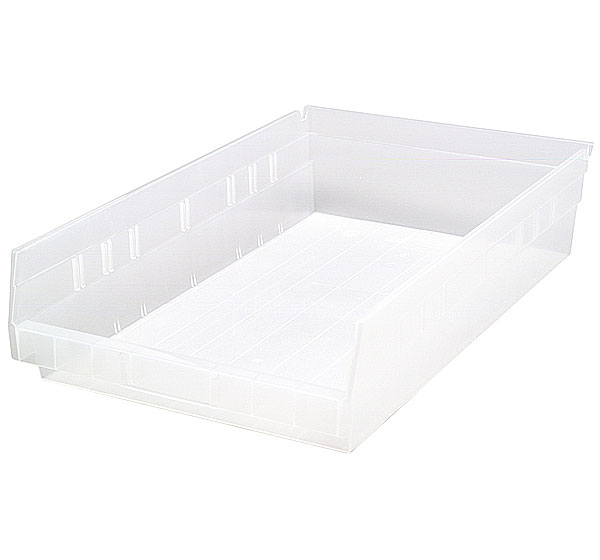 Quantum 4" High Clear Shelf Bins
