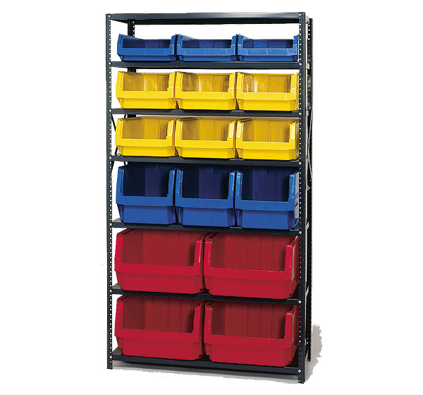 Steel Shelving with Magnum Bins