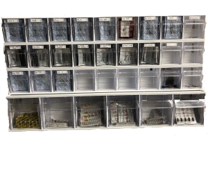 Dental Tip Out Bins 2 feet wide segment 