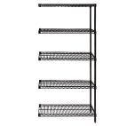AD74-2424bk-5 24x24_black_5-shelf-add-on