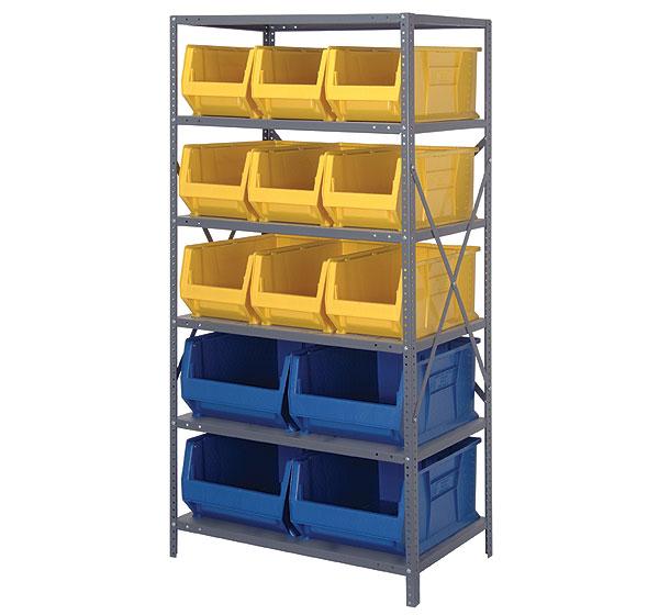Steel Shelving Stackable Bin Organizers           24