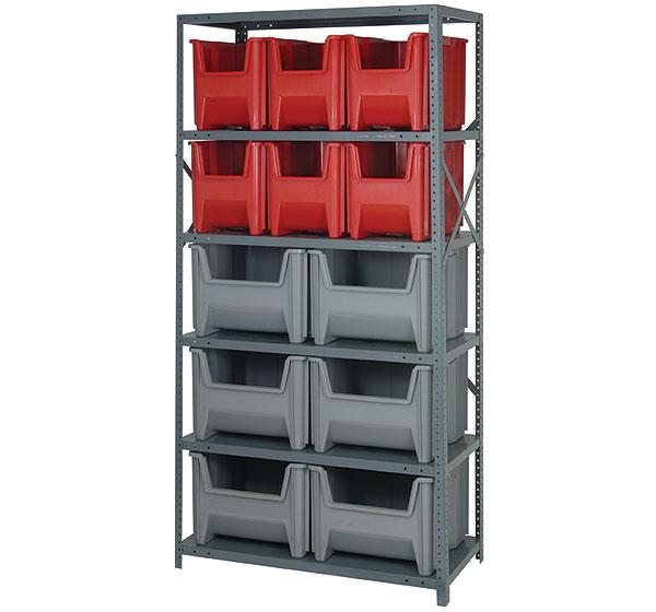 Steel Shelving Giant Stack Bin Organizers