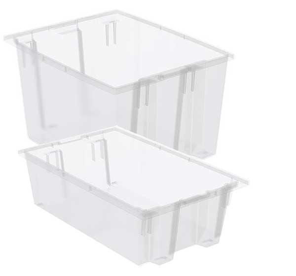Clear Stack and Nest Totes