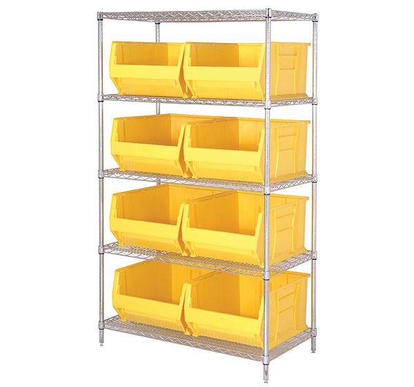 Wire Shelving Stackable Bin Organizers           36